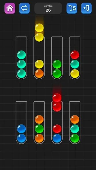 Взломанная Ball Sort Puzzle — Color Game  [МОД Меню] — последняя версия apk на Андроид screen 3