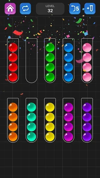 Взломанная Ball Sort Puzzle — Color Game  [МОД Меню] — последняя версия apk на Андроид screen 5