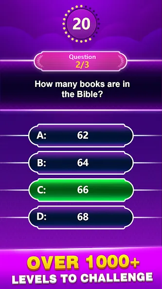 Скачать взлом Bible Trivia — Word Quiz Game (Библейская викторина)  [МОД Unlimited Money] — последняя версия apk на Андроид screen 2