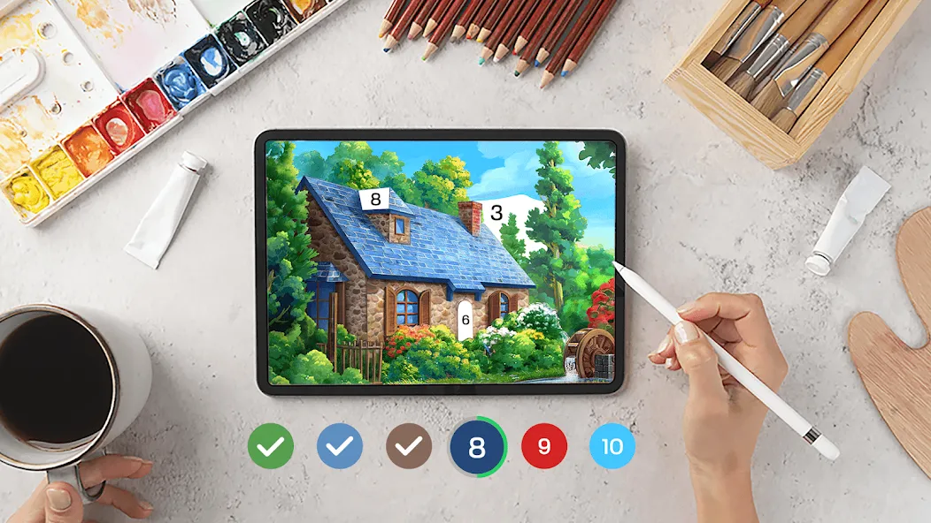 Скачать взлом Tap Color Pro: Color By Number (Тап Колор Про)  [МОД Mega Pack] — стабильная версия apk на Андроид screen 1