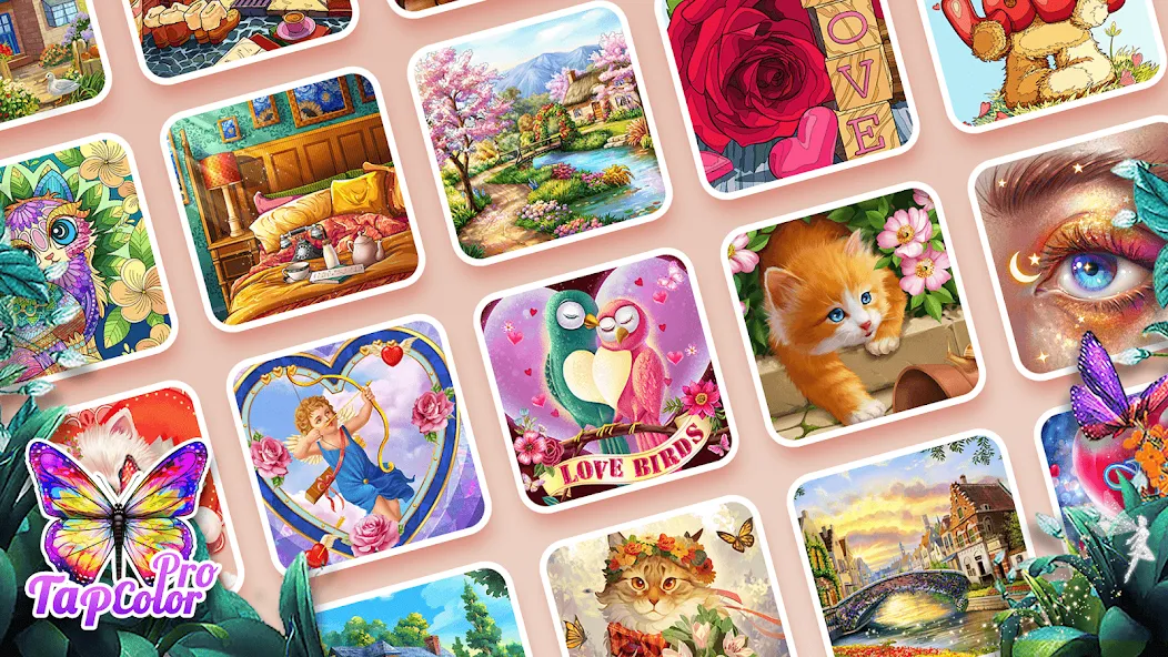 Скачать взлом Tap Color Pro: Color By Number (Тап Колор Про)  [МОД Mega Pack] — стабильная версия apk на Андроид screen 3