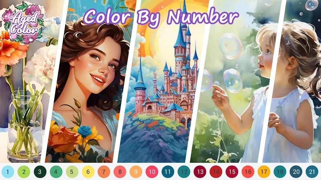 Взлом Aged Color (Эйджед Колор)  [МОД Много монет] — стабильная версия apk на Андроид screen 2