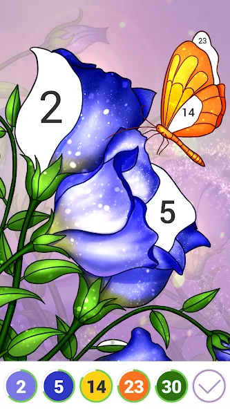 Взломанная Hola Color—Coloring by Number (ола калор)  [МОД Все открыто] — полная версия apk на Андроид screen 2