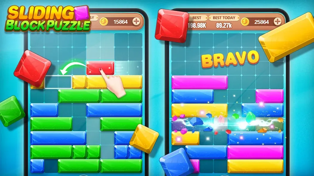 Скачать взломанную Block Crush — Puzzle Game  [МОД Unlocked] — полная версия apk на Андроид screen 2
