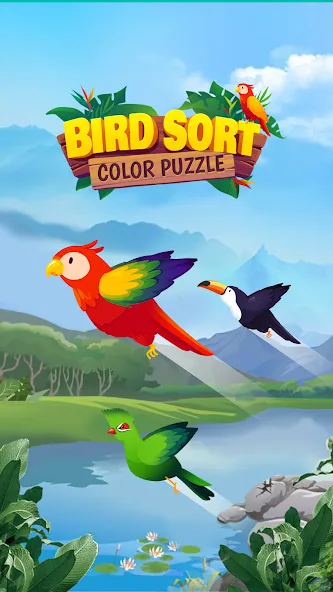 Взломанная Bird Sort — Color Puzzle  [МОД Unlimited Money] — полная версия apk на Андроид screen 5