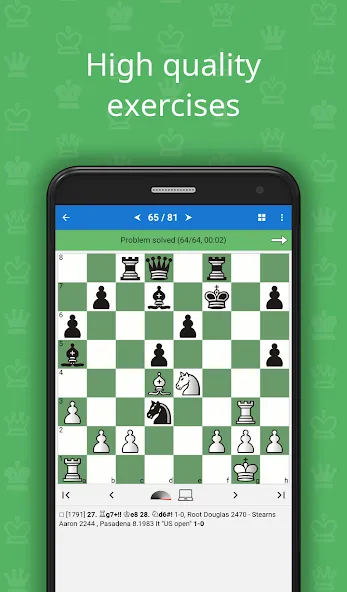 Скачать взломанную Mate in 2 (Chess Puzzles)  [МОД Все открыто] — полная версия apk на Андроид screen 1