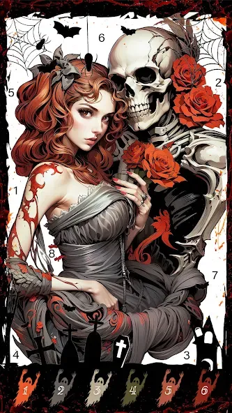 Взломанная Death Park Coloring Games (Дэт Парк игры раскраски)  [МОД Много денег] — полная версия apk на Андроид screen 2