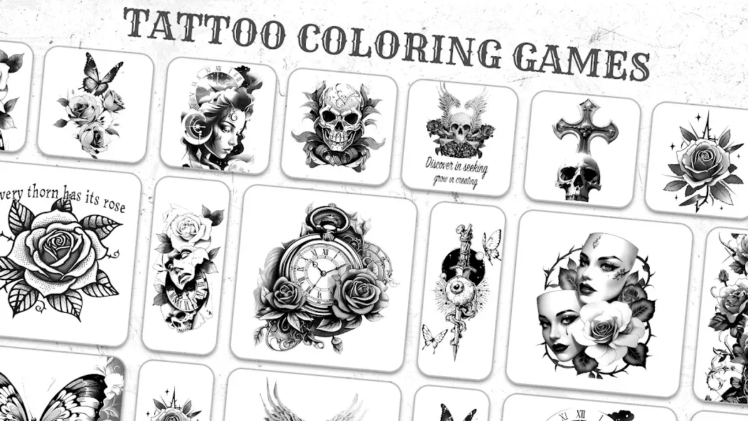 Скачать взломанную Tattoo Coloring games  [МОД Mega Pack] — стабильная версия apk на Андроид screen 4
