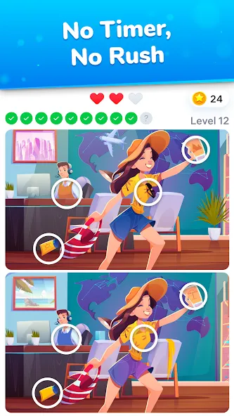 Скачать взломанную Differences — find & spot them  [МОД Меню] — последняя версия apk на Андроид screen 3