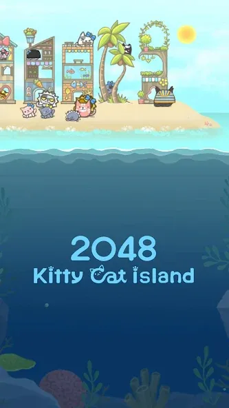 Взломанная 2048 Kitty Cat Island (Остров Кошачьеи Кошки)  [МОД Menu] — полная версия apk на Андроид screen 3