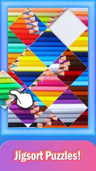 Взломанная Jigsort Puzzles (Джигсорт Пазлы)  [МОД Много денег] — стабильная версия apk на Андроид screen 4