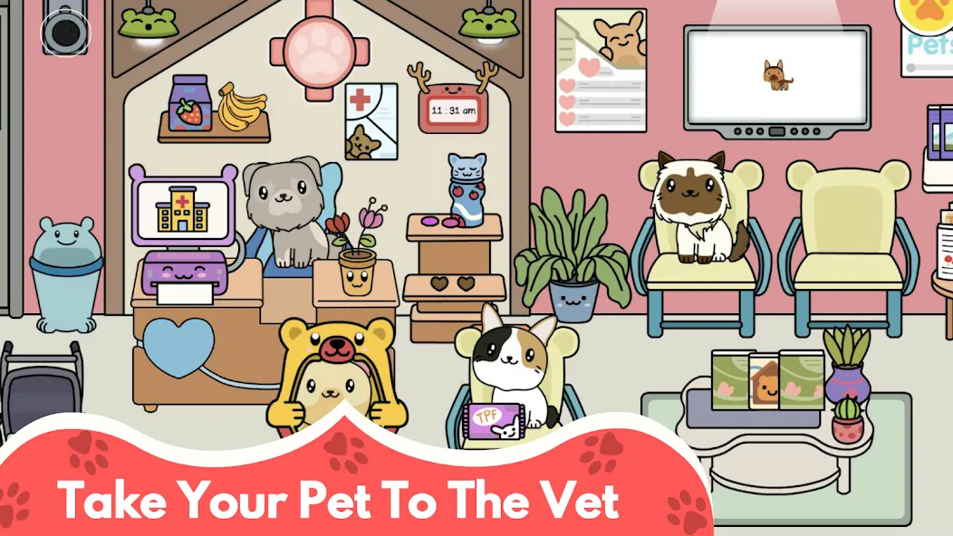 Скачать взлом My Cat Town — Cute Kitty Games  [МОД Много монет] — полная версия apk на Андроид screen 5