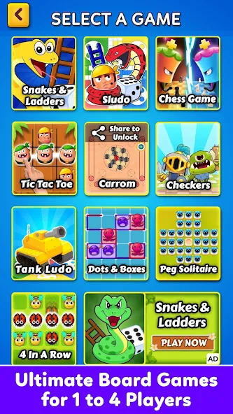 Скачать взлом Family Board Games Offline  [МОД Unlocked] — последняя версия apk на Андроид screen 1