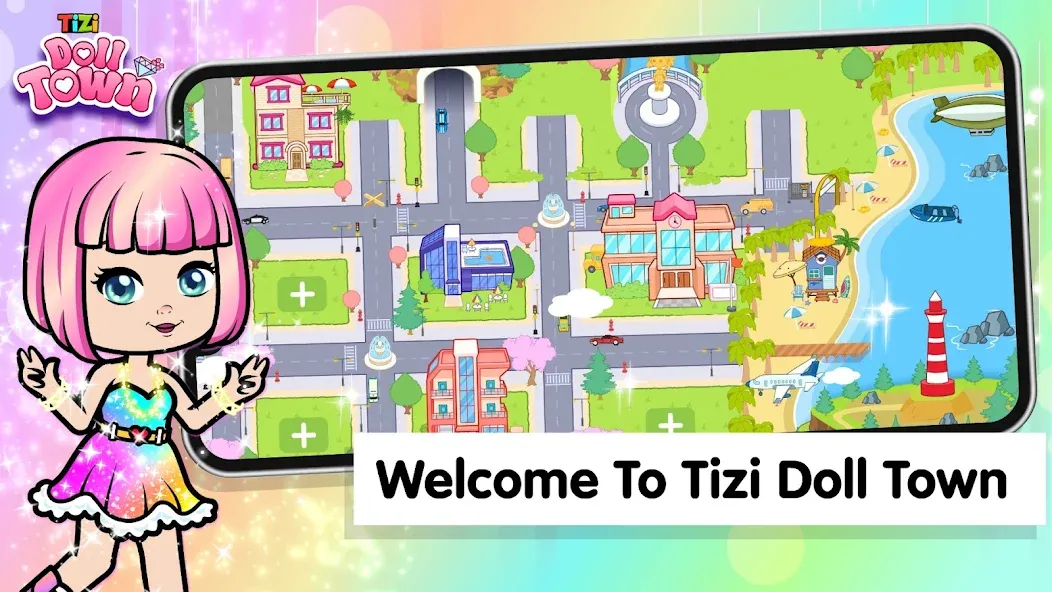 Взлом Tizi Town: Doll Dress Up Games  [МОД Меню] — полная версия apk на Андроид screen 1