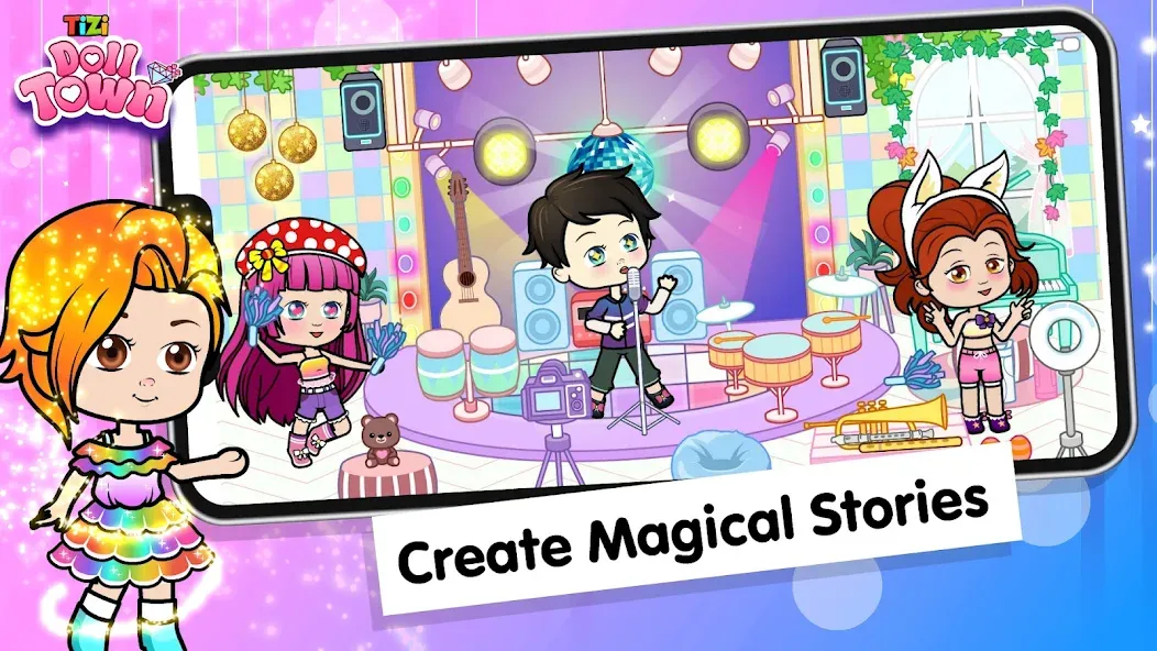 Взлом Tizi Town: Doll Dress Up Games  [МОД Меню] — полная версия apk на Андроид screen 5