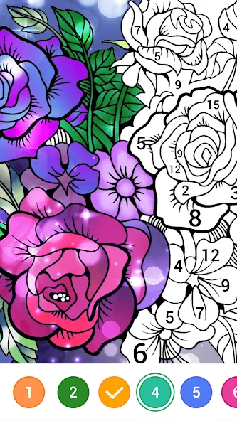 Скачать взломанную Magic Paint: Color by number (Магик Пейнт)  [МОД Все открыто] — стабильная версия apk на Андроид screen 2