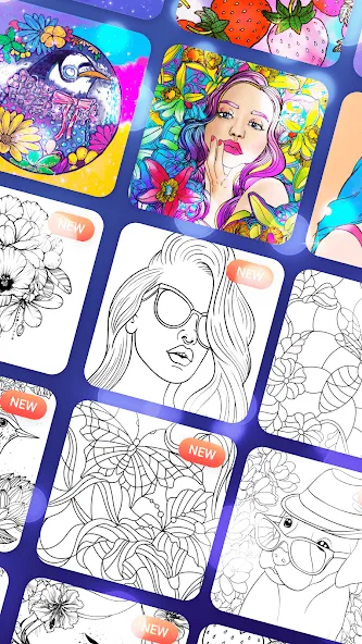 Скачать взломанную Magic Paint: Color by number (Магик Пейнт)  [МОД Все открыто] — стабильная версия apk на Андроид screen 3