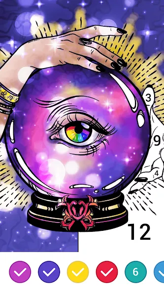 Скачать взломанную Magic Paint: Color by number (Магик Пейнт)  [МОД Все открыто] — стабильная версия apk на Андроид screen 4