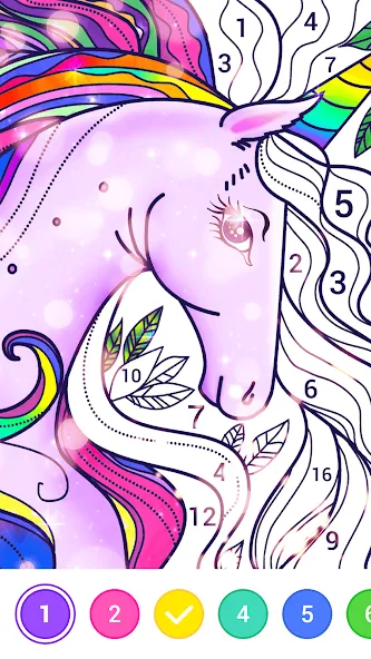 Скачать взломанную Magic Paint: Color by number (Магик Пейнт)  [МОД Все открыто] — стабильная версия apk на Андроид screen 5