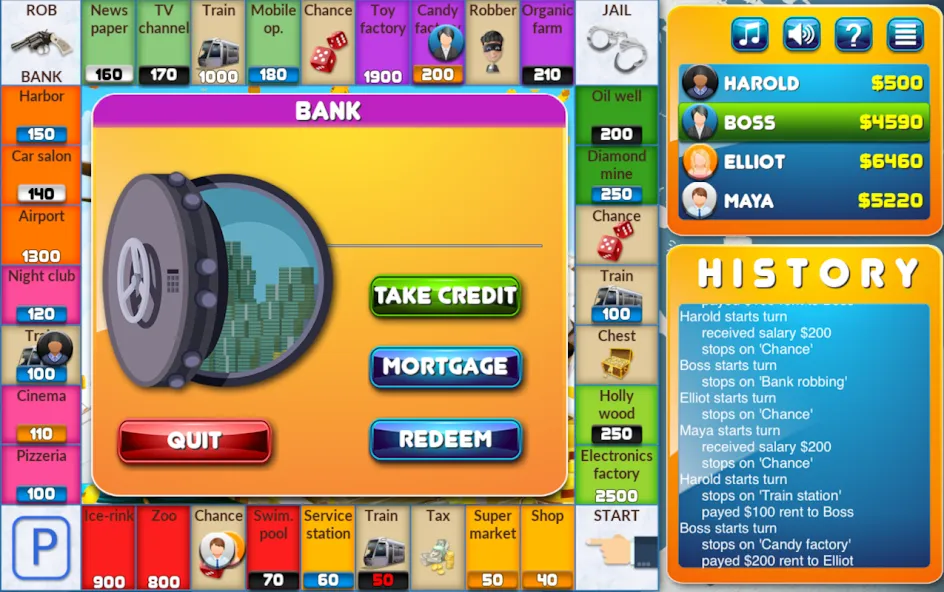 Скачать взломанную CrazyPoly — Business Dice Game (КрейзиПоли)  [МОД Бесконечные монеты] — последняя версия apk на Андроид screen 3