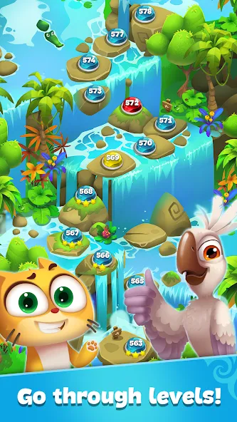 Скачать взломанную Gemmy Lands: Match 3 Games  [МОД Unlocked] — полная версия apk на Андроид screen 4