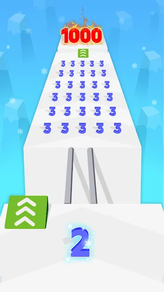 Скачать взломанную Number Merge: Run Master 3D (Намбер Мердж)  [МОД Mega Pack] — последняя версия apk на Андроид screen 4