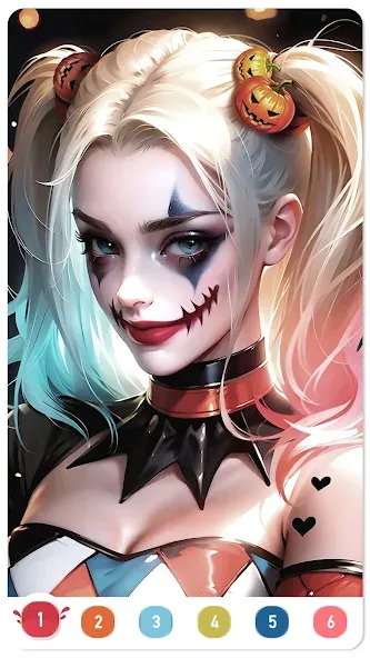 Скачать взлом Clown Color, Paint by number  [МОД Много монет] — стабильная версия apk на Андроид screen 2