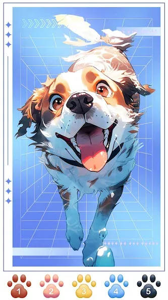 Скачать взломанную Dog Coloring, Color by number  [МОД Unlimited Money] — полная версия apk на Андроид screen 1