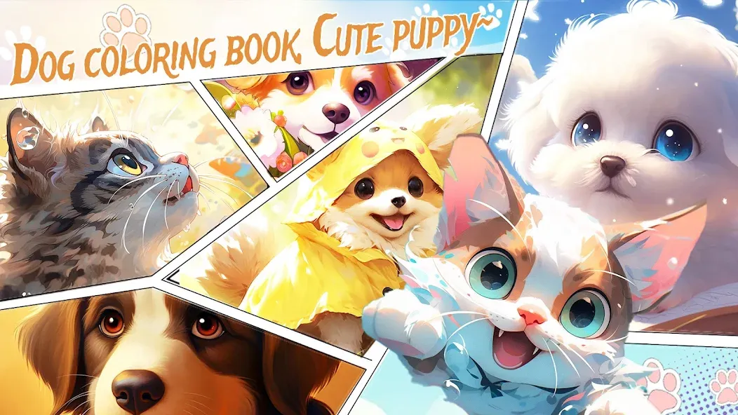Скачать взломанную Dog Coloring, Color by number  [МОД Unlimited Money] — полная версия apk на Андроид screen 5