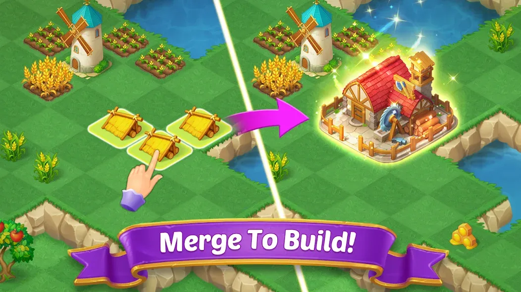 Взломанная Merge Castle: Match 3 Puzzle (Мердж Кастл)  [МОД Unlocked] — полная версия apk на Андроид screen 3