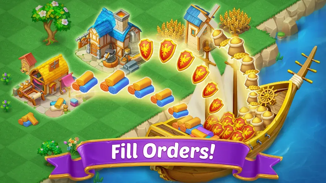 Взломанная Merge Castle: Match 3 Puzzle (Мердж Кастл)  [МОД Unlocked] — полная версия apk на Андроид screen 4