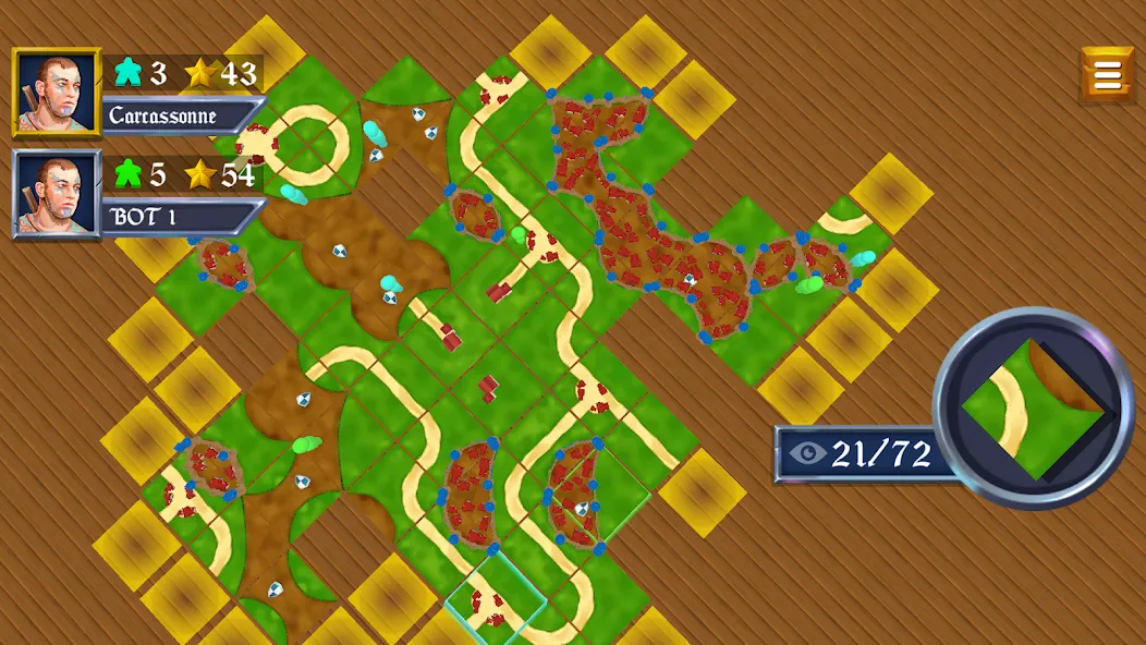 Взлом War of Carcassonne board Games (Каркассон)  [МОД Menu] — полная версия apk на Андроид screen 1