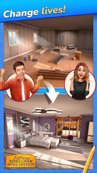 Взлом Extreme Makeover: Home Edition (Экстриммакеовер)  [МОД Бесконечные деньги] — стабильная версия apk на Андроид screen 1