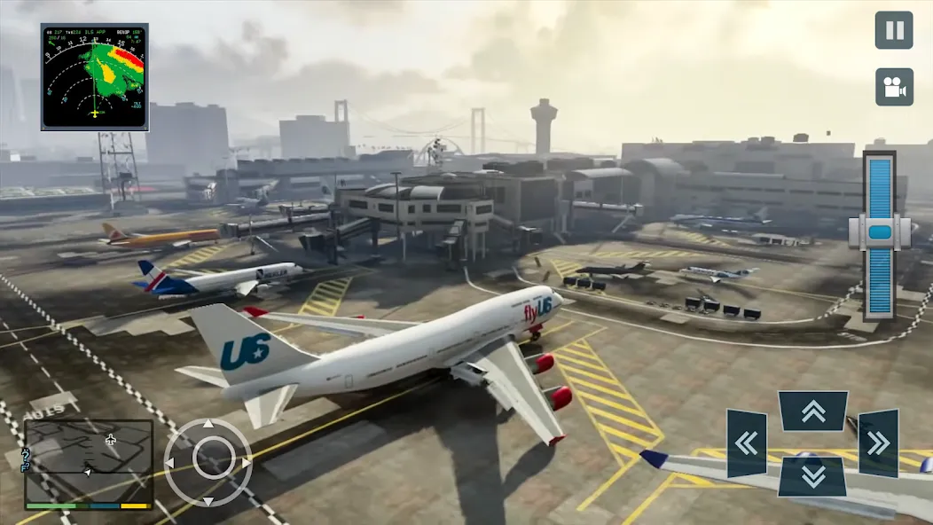 Взлом Real Plane Flying Simulator  [МОД Mega Pack] — последняя версия apk на Андроид screen 1