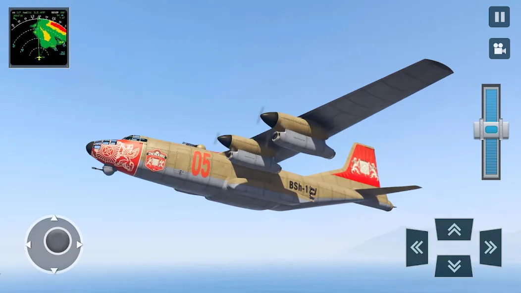 Взлом Real Plane Flying Simulator  [МОД Mega Pack] — последняя версия apk на Андроид screen 2
