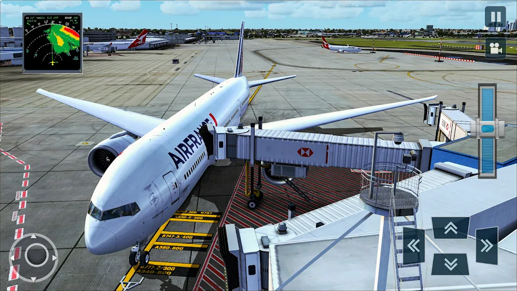 Взлом Real Plane Flying Simulator  [МОД Mega Pack] — последняя версия apk на Андроид screen 3