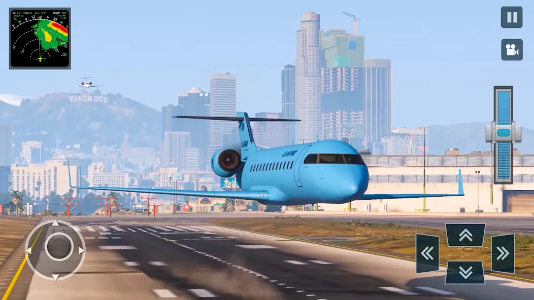 Взлом Real Plane Flying Simulator  [МОД Mega Pack] — последняя версия apk на Андроид screen 4