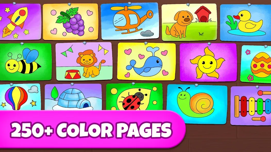 Скачать взломанную Coloring Games: Color & Paint  [МОД Много денег] — полная версия apk на Андроид screen 4