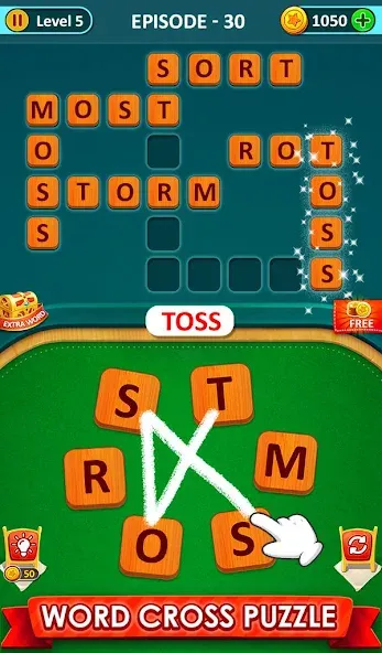 Скачать взломанную Word Game 2024 — Word Connect (Ворд Гейм 2023)  [МОД Unlimited Money] — последняя версия apk на Андроид screen 5