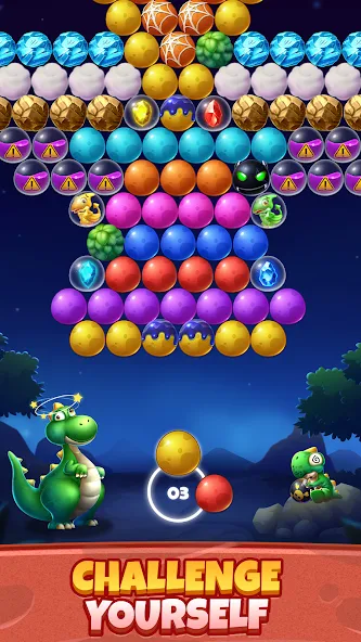 Скачать взлом Bubble Shooter Primitive Eggs (Бабл Шутер Примитивные Яйца)  [МОД Бесконечные монеты] — последняя версия apk на Андроид screen 5