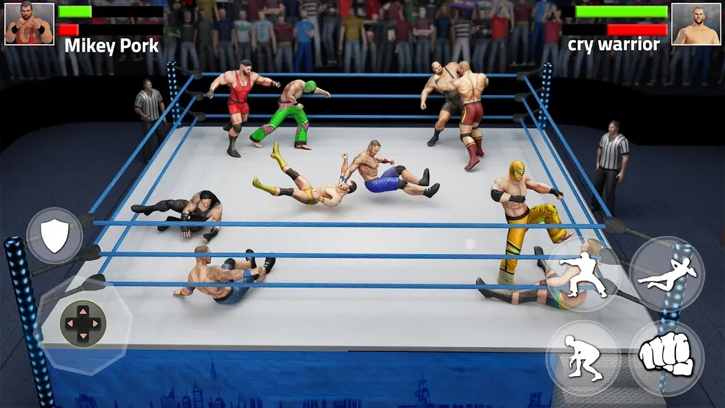 Взломанная Tag Team Wrestling Game (Таг Тим Реслинг Гейм)  [МОД Бесконечные деньги] — полная версия apk на Андроид screen 2