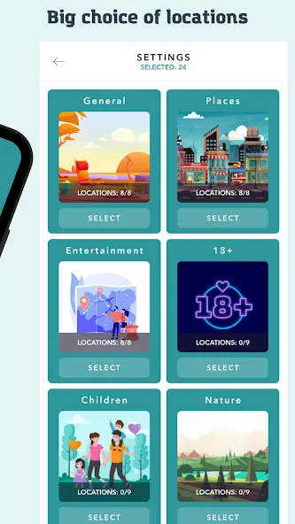 Взломанная SpyFall — game for the party  [МОД Меню] — стабильная версия apk на Андроид screen 2