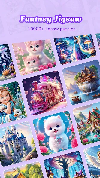 Взломанная Fantasy Jigsaw — HD Puzzle (Фэнтези Пазл)  [МОД Много монет] — полная версия apk на Андроид screen 1