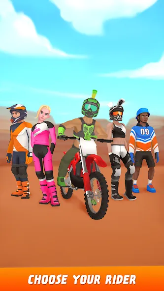 Скачать взломанную Max Air Motocross (Макс Эйр Мотокросс)  [МОД Menu] — стабильная версия apk на Андроид screen 5