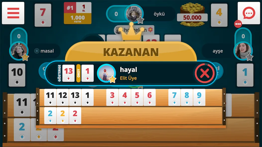 Взломанная Okey Online (Окей Онлайн)  [МОД Unlimited Money] — последняя версия apk на Андроид screen 2