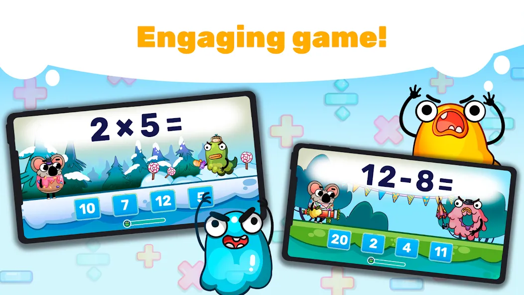 Скачать взломанную Fun Math Facts: Games for Kids  [МОД Бесконечные монеты] — стабильная версия apk на Андроид screen 2