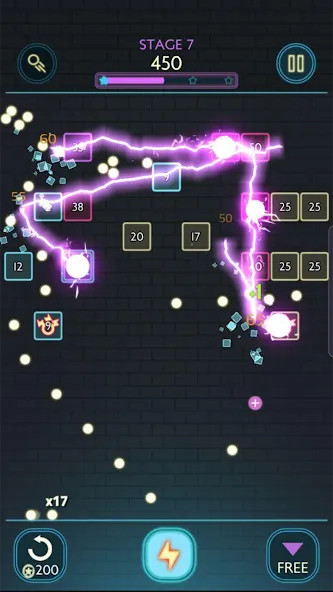 Скачать взломанную Neon bricks  [МОД Бесконечные деньги] — последняя версия apk на Андроид screen 4
