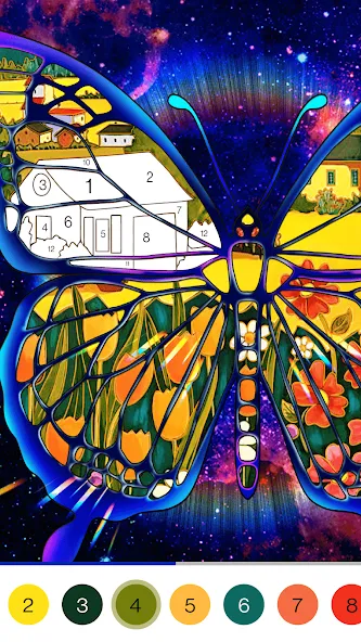 Скачать взломанную Coloring Book -Paint by Number (Малер Плюс)  [МОД Все открыто] — последняя версия apk на Андроид screen 4