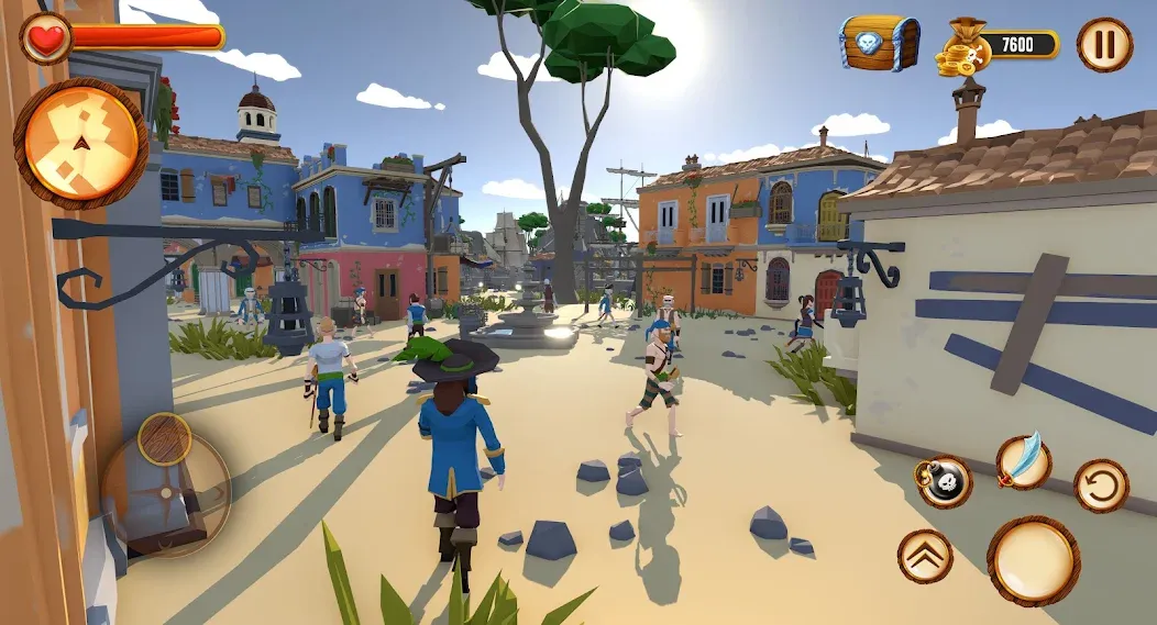 Взломанная Pirate Polygon Caribbean Sea (Пиратская Полигон Карибское море)  [МОД Unlocked] — полная версия apk на Андроид screen 5