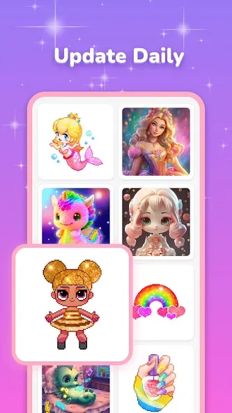Скачать взлом Pixel Coloring-Color by number  [МОД Menu] — стабильная версия apk на Андроид screen 2